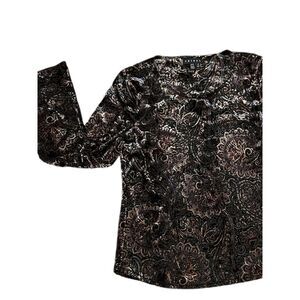 Medium Velvet burnout witchy top Whimsygoth Y2K‎ cybergoth fairy dark romantic